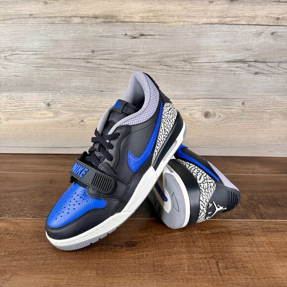 Nike Air Jordan Legacy 312 Low Mens Size 12 Black Game Royal White CD7069 041 - Picture 1 of 9